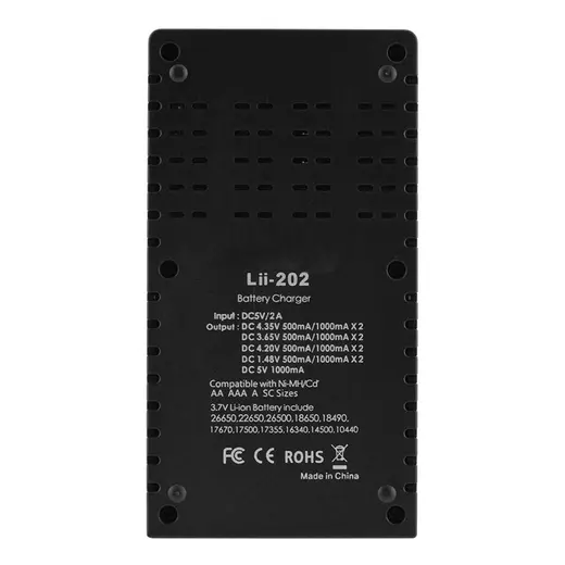 POWERMASTER PMR-HG2 18650 4.2V 500MA/1000MA PİL ŞARJ CİHAZI görseli 4