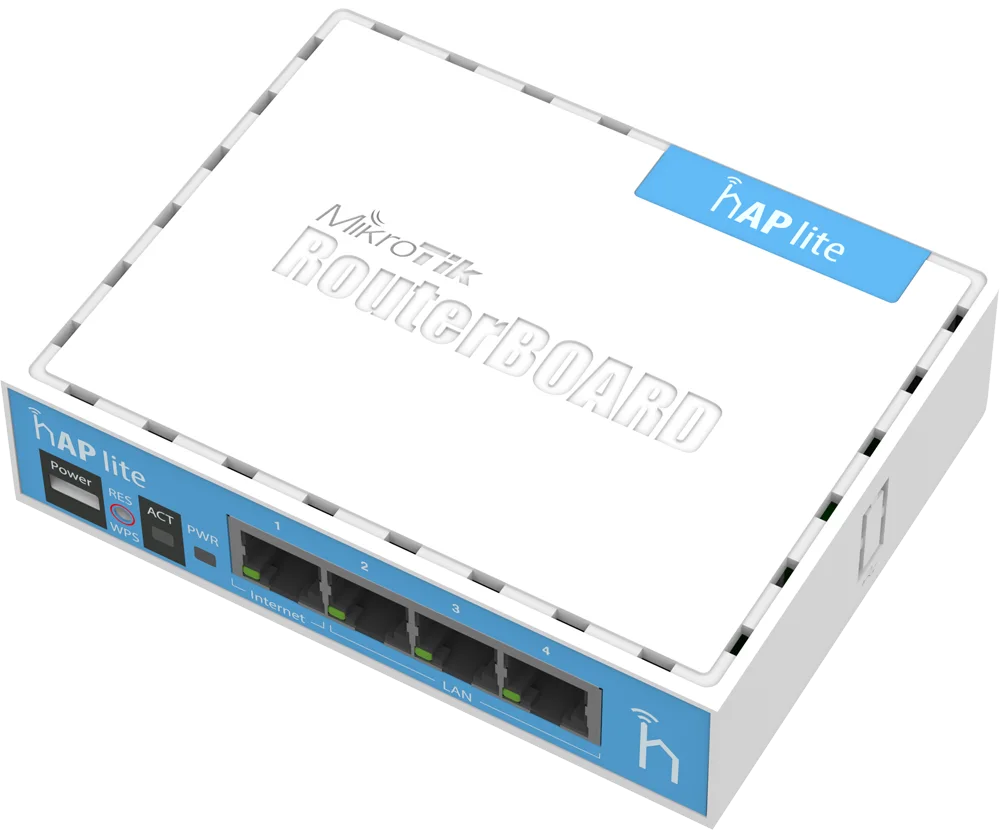 Mikrotik RB941-2nD hAP Lite 2x2 Mimo 2.4 Ghz 802.b/g/n Wifi AP L4