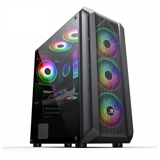 POWERBOOST PB-PH016BB ARGB 4-Fanlı Gaming EATX PC Kasası görseli 2