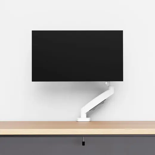 TITANPRO FL01-W 17-32 İnch Amortisörlü Beyaz Monitör Standı görseli 4