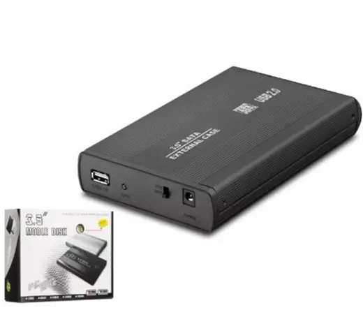 HADRON HDX1753 HDD KUTUSU USB2.0 METAL SATA 3.5" SİYAH