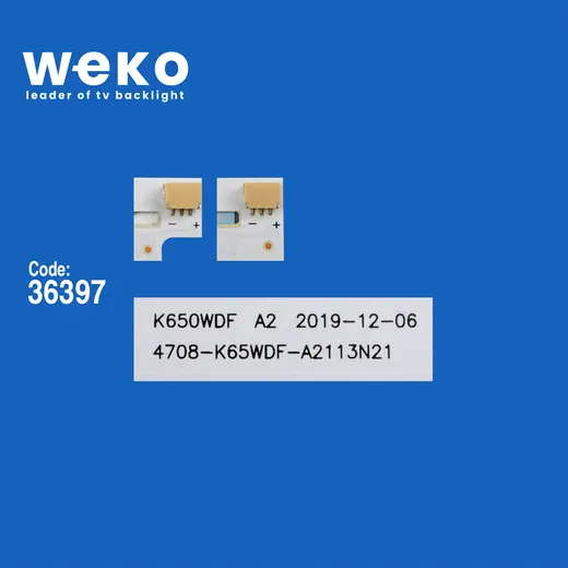 WKSET-6030 36397X10 K650WDF A2 4708-K65WDF-A2113N31 TYPE B 10 ADET LED BAR alternatif görünüm