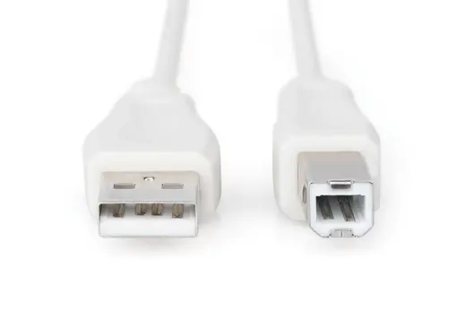 DIGITUS AK-300105-018-E USB 2.0 Bağlantı Kablosu, USB A Erkek - USB B Erkek, 1.8 metre, AWG 28, USB 2.0 uyumlu, UL alternatif görünüm