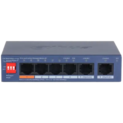 DAHUA 4port PoE 60w 1-Uplink Gigabit Cloud yönetilebilir Switch CS4006-4GT-60 görseli 1