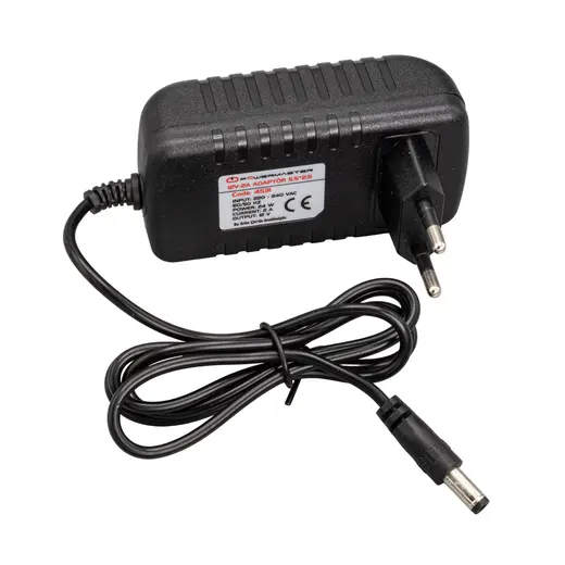 POWERMASTER PM-4531 12 VOLT - 2 AMPER 5.5*2.5 MM UÇLU PLASTİK KASA PRİZ TİPİ ADAPTÖR görseli 3