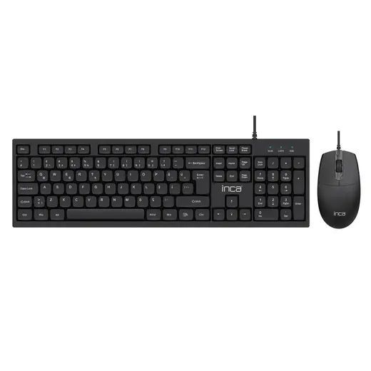 INCA IMK-376T Kablolu USB Q Trk Siyah Klavye - Mouse Set görseli 3