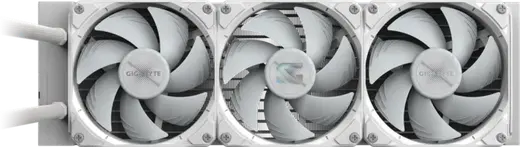 GIGABYTE 360MM GAMING 360 ICE ARGB AM5-1851p Sıvı Soğutmalı İşlemci Fanı Bayaz görseli 3