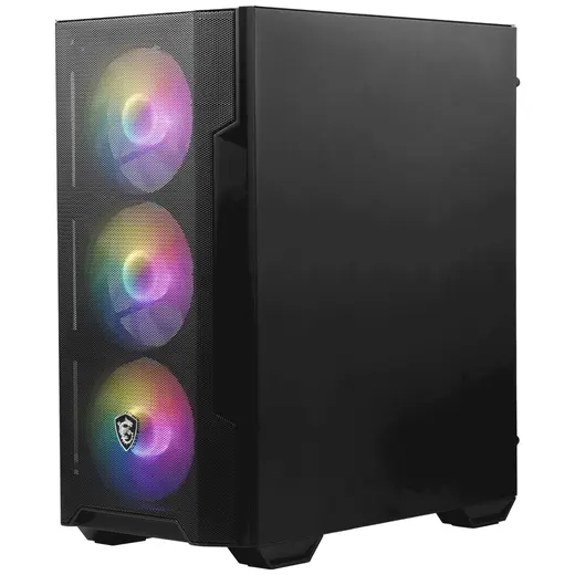 MSI MAG FORGE M100R ARGB Micro ATX Mini Tower Kasa PSU YOK görseli 3
