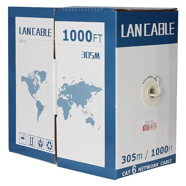 POWERMASTER 23 AWG 0.57MM 1GBPS UTP CU %100 BAKIR 305 METRE CAT6 KABLO