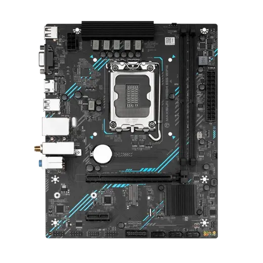 MAXUN H610M WIFI6 ARGB HDMI PCIE 4.0 1700p mATX görseli 5