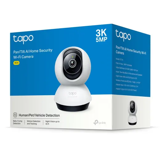 TP-Link TAPO TC74 Wi-Fi 2K 4MP QHD Güvenlik Kamerası görseli 4