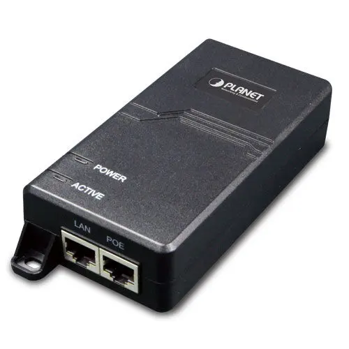 PLANET PL-POE-172 Tek Port'lu 10/100/1000Mbps Ultra POE Enjektör(60 Watt), dahili güce sahip