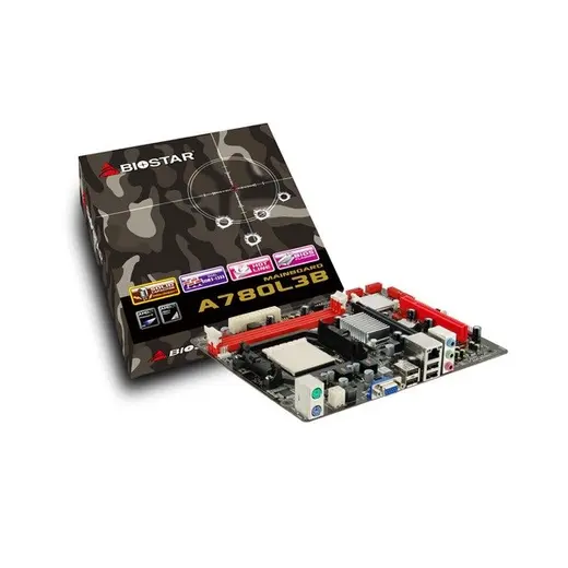 BIOSTAR A780L3B DDR3 PCIe 16X v2.0 AM3 mATX FX İşlemcileri Desteklemez görseli 4