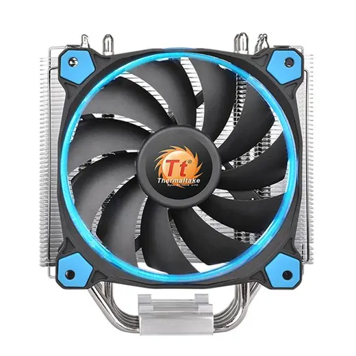 THERMALTAKE Riing Silent CL-P022-AL12BU-A Mavi Ledli AM4-2066p Hava Soğutmalı İşlemci Fanı 150w görseli 4