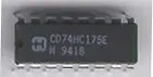 SCHUKAT 74HC175 QUAD FLIP FLOP + CLEAR