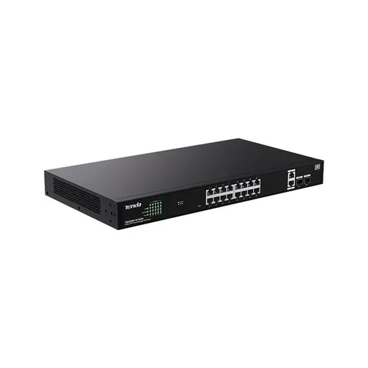 TENDA 16port PoE 250w 2-SFP Gigabit Cloud Yönetilebilir Switch TEG2220P-16-250W görseli 2