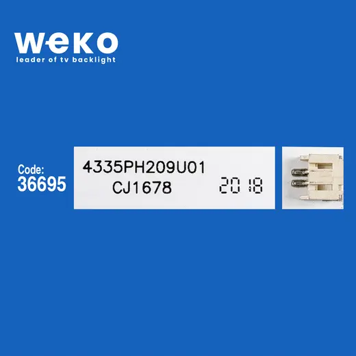 WKSET-5775 36695X3 XMNJ43D09-ZC62AG-01 9S1P 303XM430002 3 ADET LED BAR alternatif görünüm