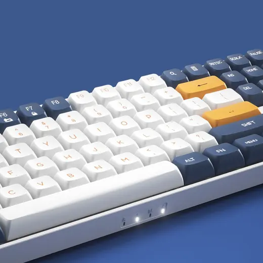 AIGO A108 Starry Blue İngilizce Q Mekanik Klavye Yellow Switch alternatif görünüm