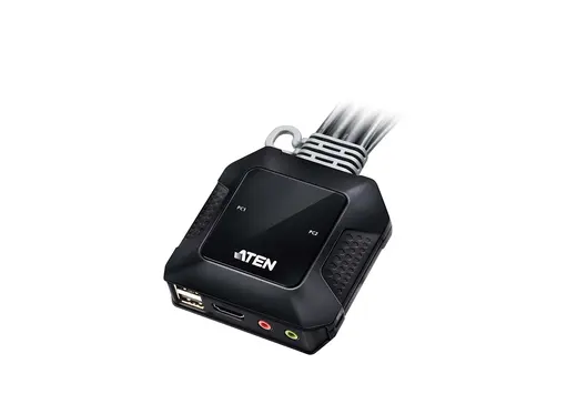 ATEN ATEN-CS22H 2 Port USB 4K KVM (Keyboard/Video Monitor/Mouse) Switch, Masaüstü Tip görseli 5