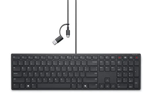 DELL Q TR KB525C PRO 580-BBSW Sessiz Kablolu TypeC Klavye görseli 3