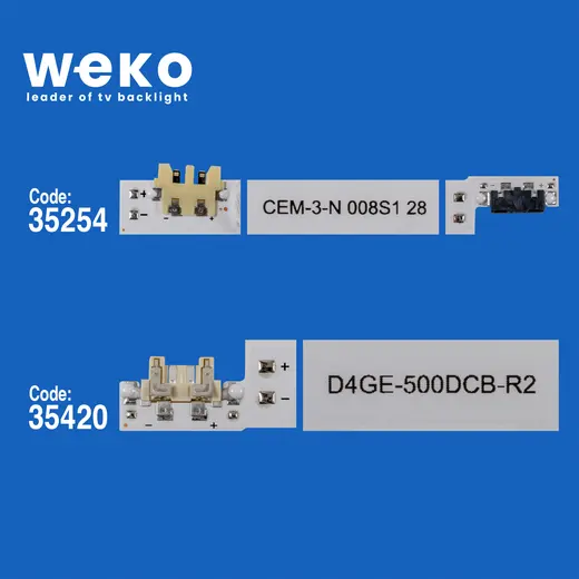 WKSET-5149 35254X6 35420X6 D4GE-500D 12 ADET LED BAR alternatif görünüm