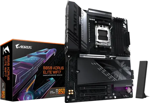 GIGABYTE B850 AORUS ELITE WIFI7 DDR5 HDMI-DP TYPEC PCIE 5.0 AM5 ATX görseli 4