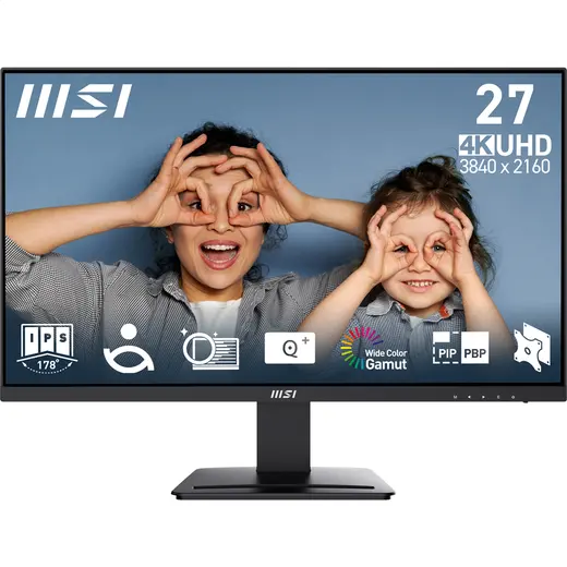 MSI 27" Pro MP273U Flat IPS 4ms Anti-Glare Siyah UHD Monitör
