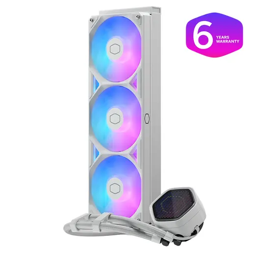COOLERMASTER 360MM ATMOS II 360 MLX-D36M-A25SZ-PW ARGB AM5-1851p Sıvı Soğutmalı İşlemci Fanı Beyaz görseli 4