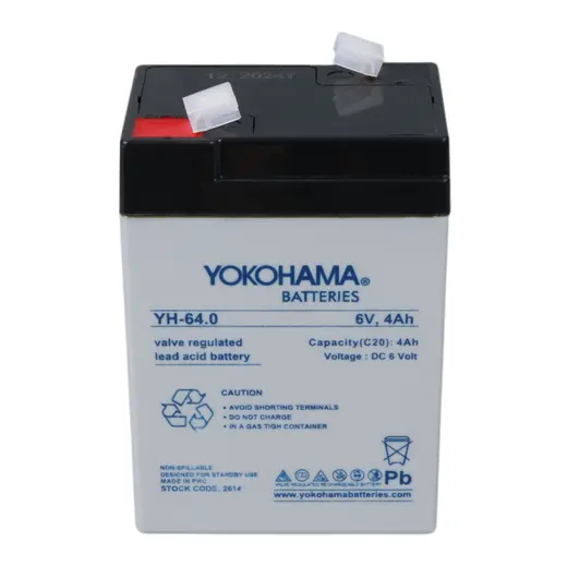 YOKOHAMA YH-64.0 6 VOLT - 4 AMPER IŞILDAK AKÜSÜ (70 X 48 X 101 MM) görseli 3