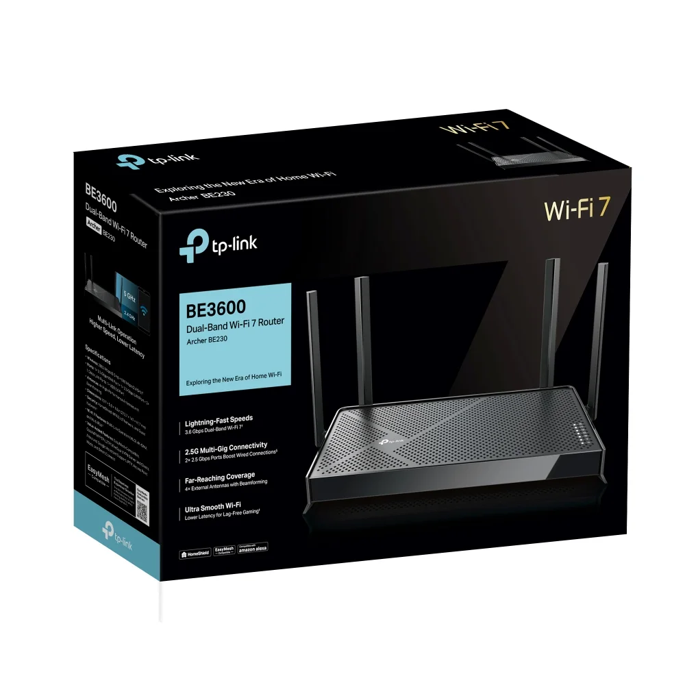 TP-LINK ARCHER BE230 WIFI7 BE3600 Dual Band Router