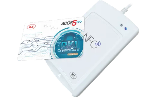 ACS ACR1581U-C1 Temaslı+Temassız Akıllı Kart Okuyucu USB Type A alternatif görünüm