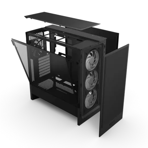 NZXT H5 FLOW 2024 CC-H52FB-R1 ARGB Gaming Mid-Tower PC Kasası görseli 2