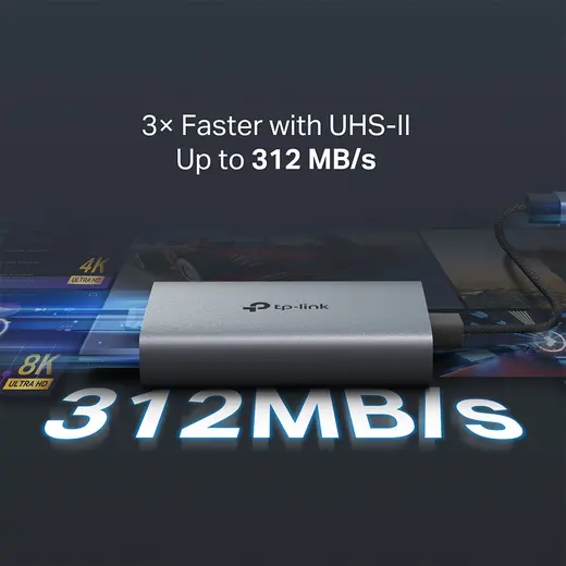 TP-LINK UA440C USB Type-C Çoklu Kart Okuyucu Adaptör görseli 7