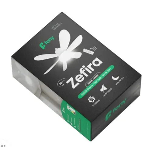 Feny Fn-F80 Zefira 3 Kademe Ultra Sessiz Uyku Mod 3000k-6500K Led Tavan Vantilatörü Kumanda alternatif görünüm