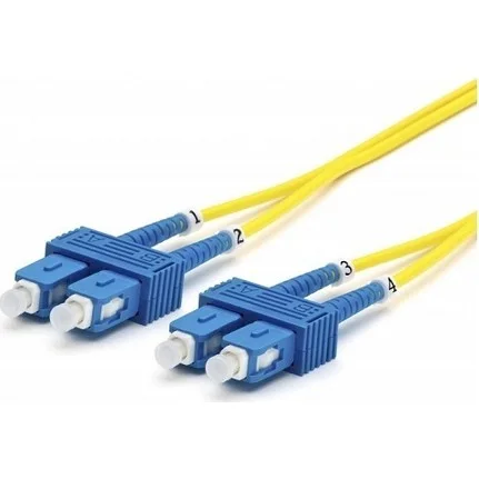 SC-SC (SM) SINGLE MODE FIBER PATCH KABLO - 1 METRE ( DX )