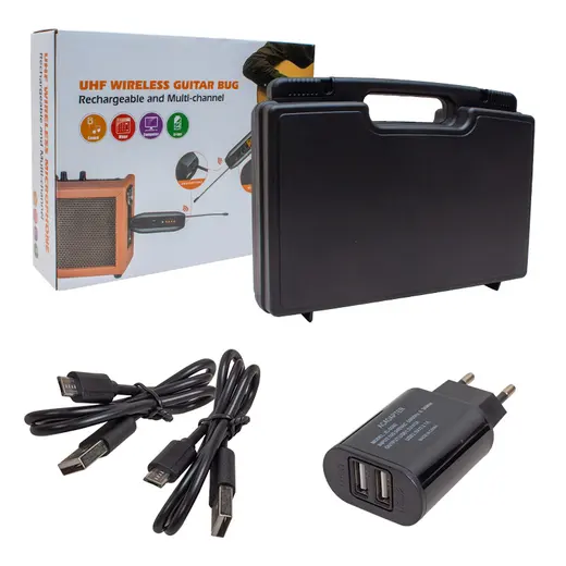 MAGICVOICE MV-19592 UHF GİTAR TİP KABLOSUZ MİKROFON ÜÇLÜ SET görseli 3