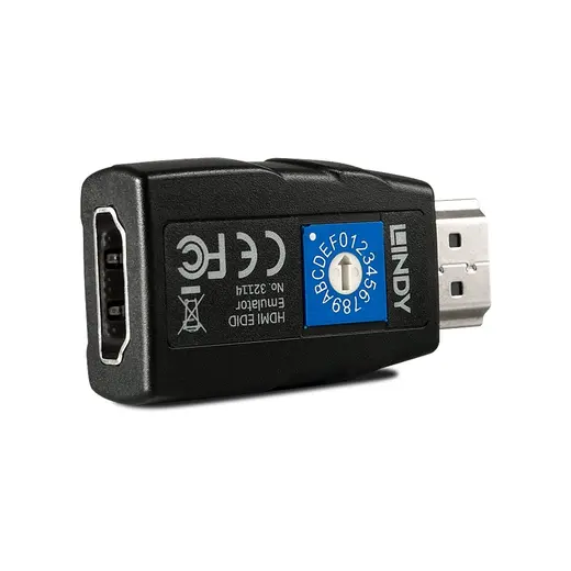 LINDY LIN-32114 HDMI 2.0 EDID Emulator, HDCP 2.2