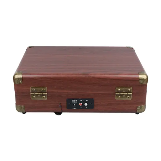 MAGICVOICE PU16 RETRO VİNTAGE ÇANTA PİKAP - RADYO - BLUETOOTH - USB MP3 ÇALAR 350X255X115MM görseli 4