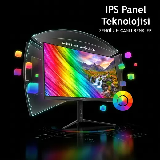 INCA 27" IPS ILM-272KXG 0.5ms 300Hz HDMI-DP Pivot Gaming Monitör 2560 X 1440 görseli 3