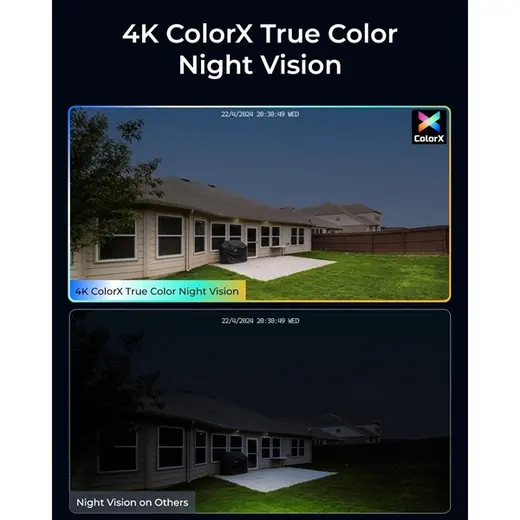 REOLINK 8MP Bullet 4mm Full Color IP Kamera PoE IP67 CX810 görseli 8