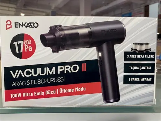 Enkado EKD-SP10 17000PA 2000ah Güçlü Vakum Ve Üflemeli Şarjlı Elektrikli Araç Süpürgesi 3ad Filtre alternatif görünüm