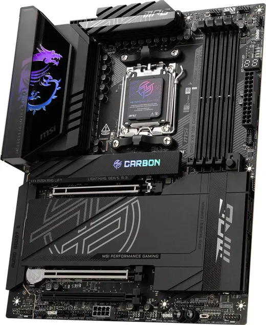 MSI MPG X870E CARBON WIFI7 DDR5 HDMI-DP TYPEC PCIE 5.0 AM5 ATX görseli 4