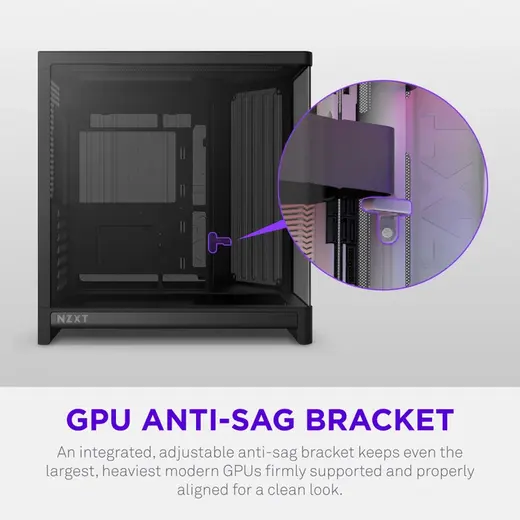 NZXT H6 RGB+ CC-H62FB-P1 Dual-Chamber Gaming Mid-Tower PC Kasası görseli 2
