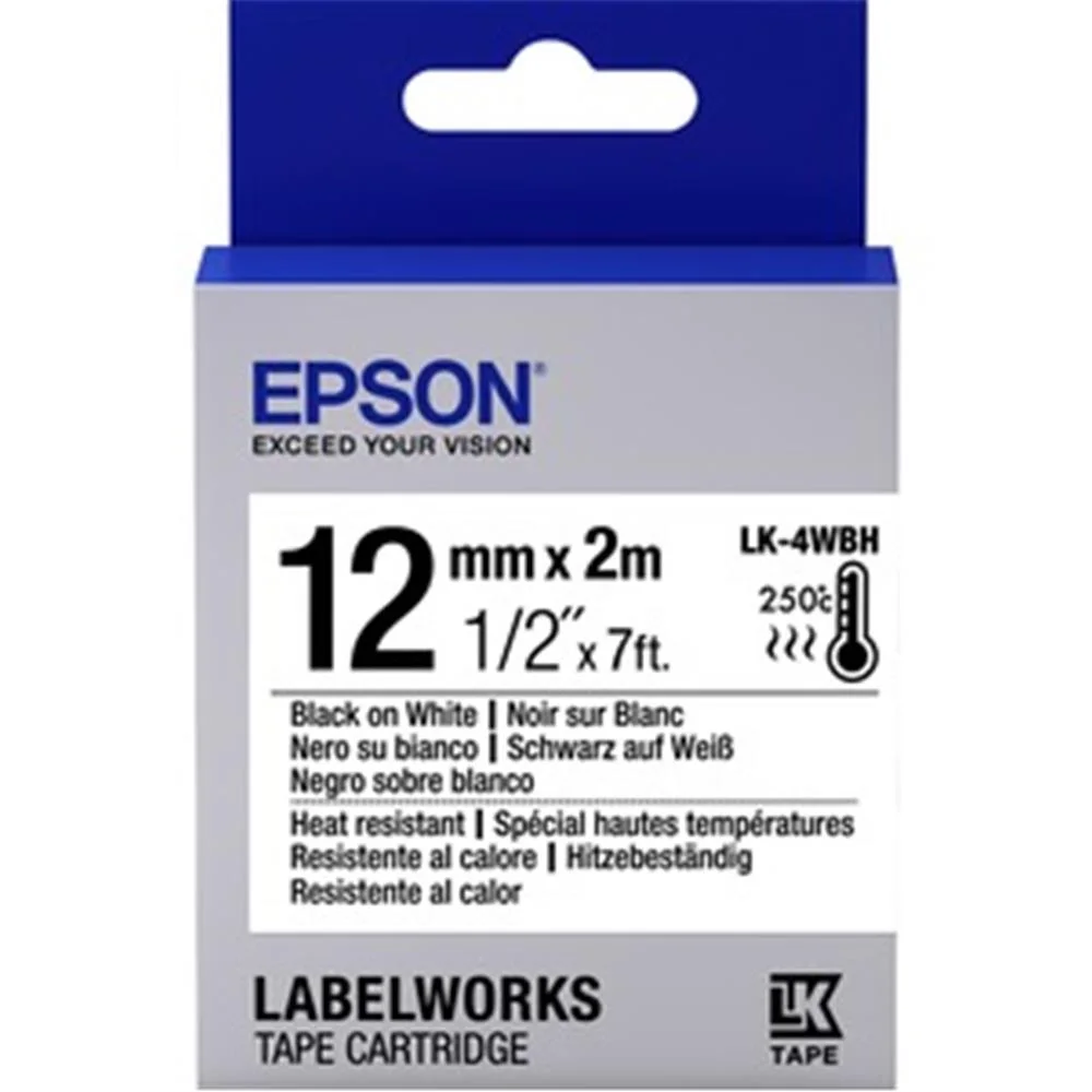 Epson LK-5SBE Gümüş Üzeri Siyah 18mm 9Metre Etiket