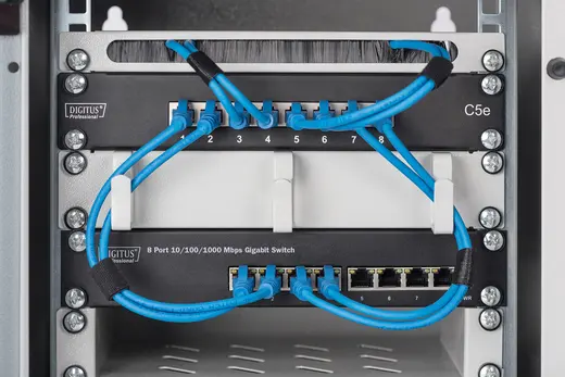 DIGITUS DN-80114 Yönetilemeyen 8 port 1000Base-T Gigabit Switch, Masaüstü Tip, 10-Inch Duvar Kabinetleri için uygun görseli 3