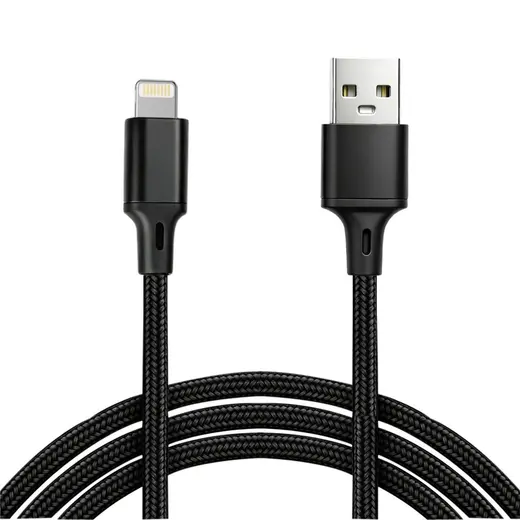 Vcom CU253 Lightning to USB 3m 10W (5V-2A) Örgülü Şarj Kablosu
