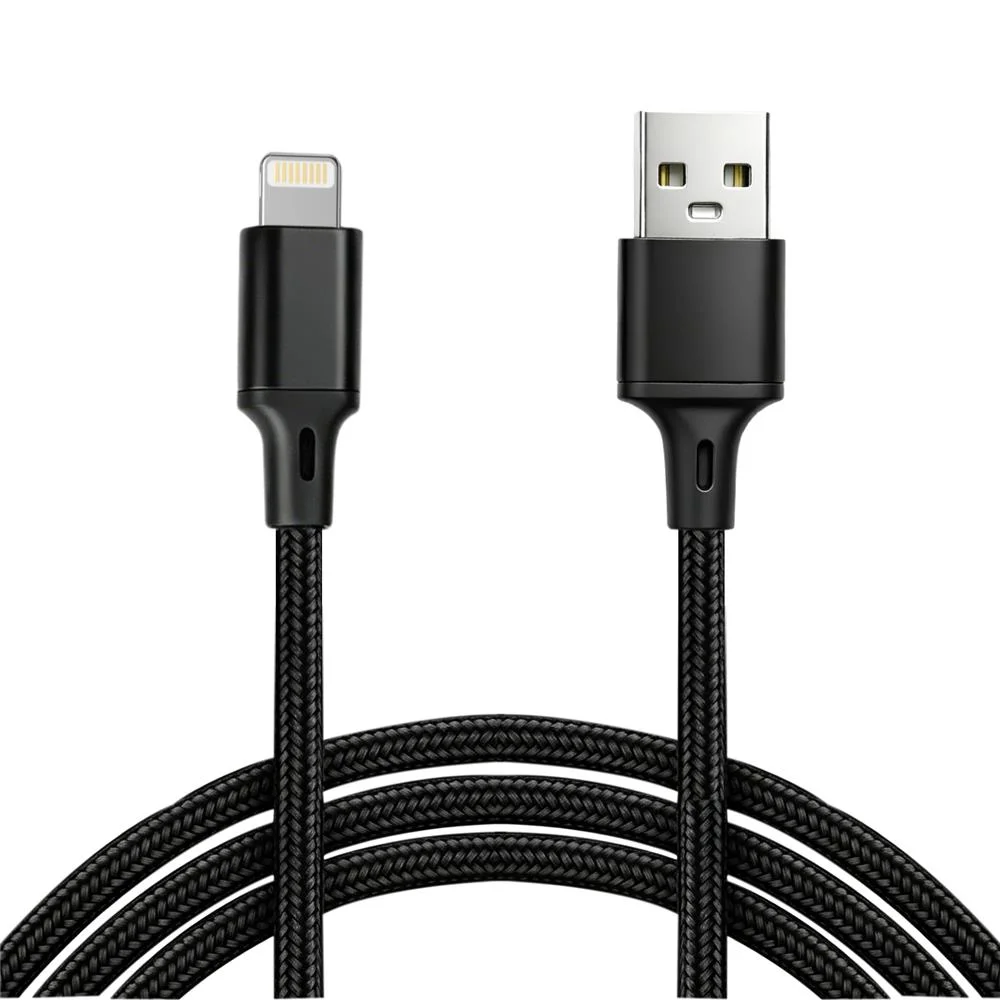 Vcom CU253 Lightning to USB 3m 10W (5V-2A) Örgülü Şarj Kablosu