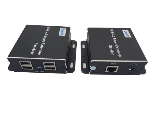 BEEK BS-EXT-HD-60-USB4 Cat 5 USB 2.0 Sinyal Uzatma Cihazı, Alıcı (Receiver) ve Verici (Sender) Birim dahil alternatif görünüm