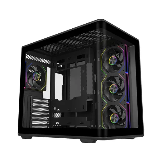 COOLERMASTER 850W 80+ GOLD ELITE 600 Curve TG E600-KGNN85-S01 4-ARGB Fanlı Gaming Mid-Tower PC Kasası görseli 7