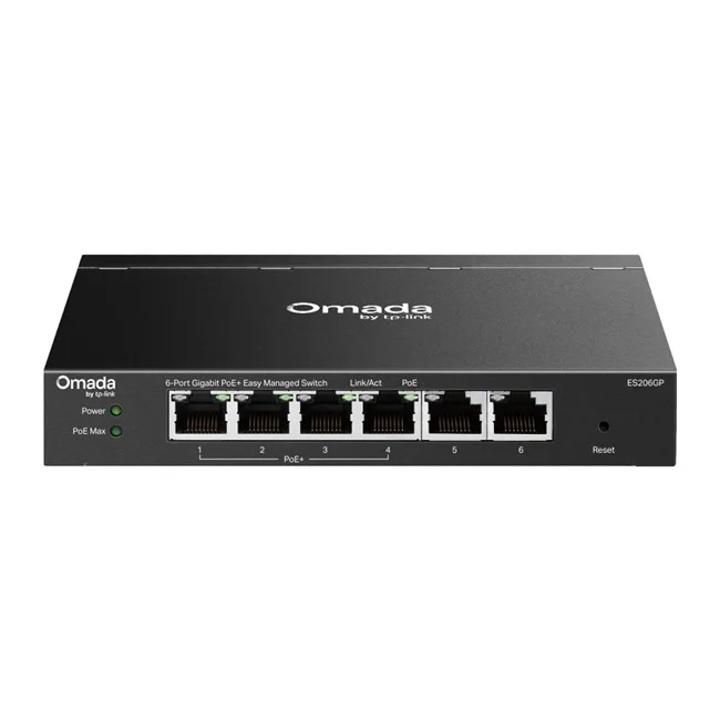 Omada 6Port Gigabit 4xPoE 65W (ES206GP)